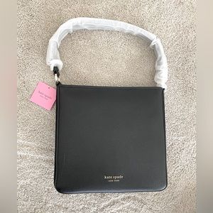 Kate Spade Hudson Large Hobo Bag (black pebbled leather) new with tags